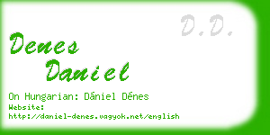 denes daniel business card